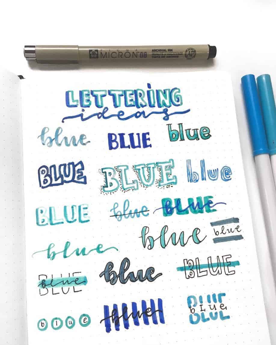 Bullet Journal Headers, ideas by @cozydaydreams | Masha Plans