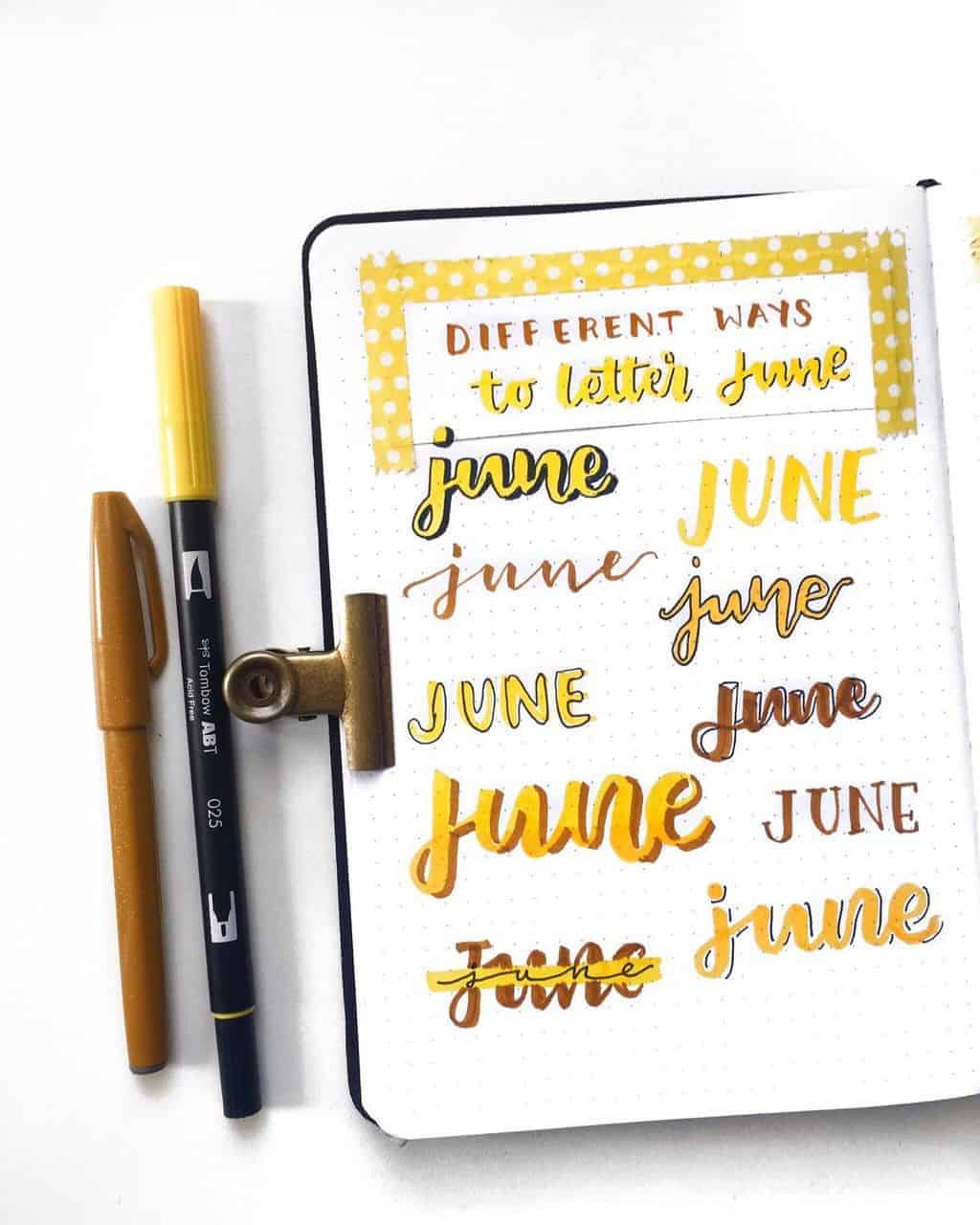 Bullet Journal Headers, ideas by @cozydaydreams | Masha Plans