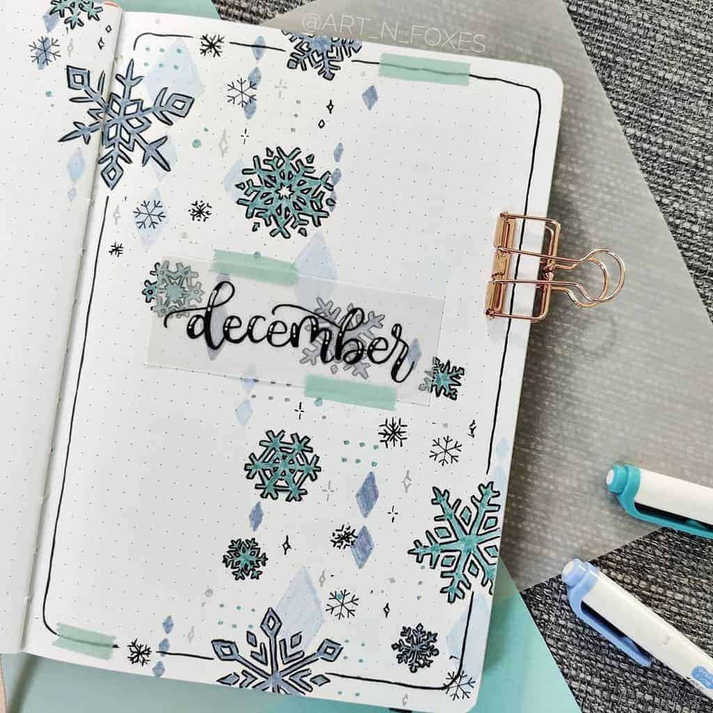 Amazing Winter Bullet Journal Theme And Page Ideas To Try This Season