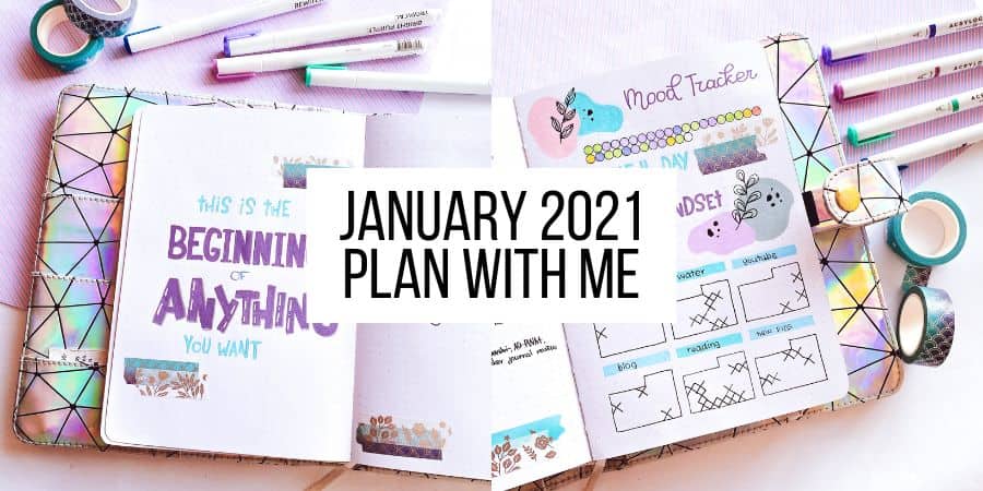 Minimalist Bullet Journal Setup: January 2021 Plan With Me