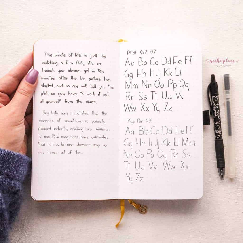 Simple Tricks To Improve Your Handwriting, choose best pen | Masha Plans