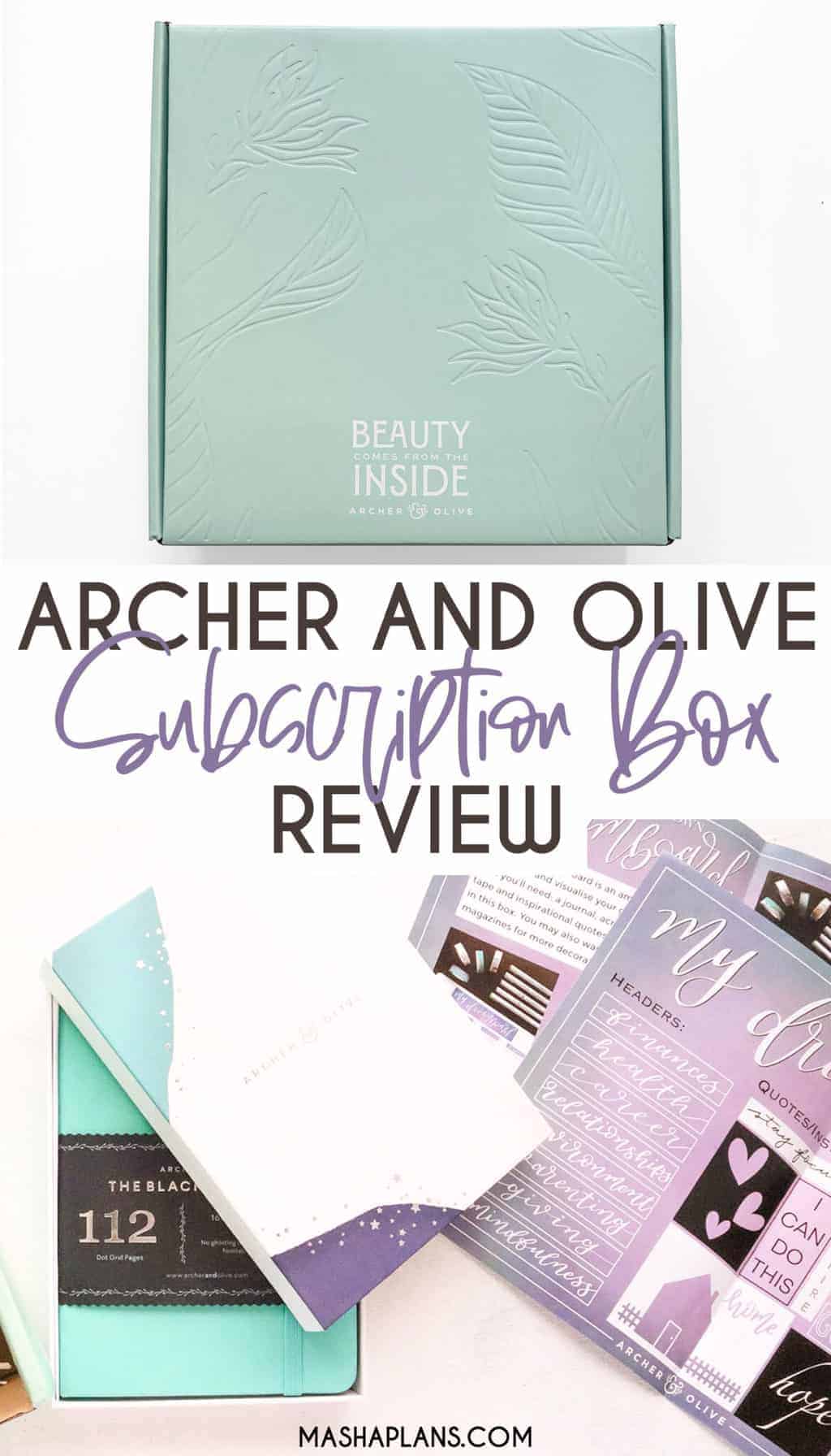 Archer and Olive Subscription Box Review Masha Plans