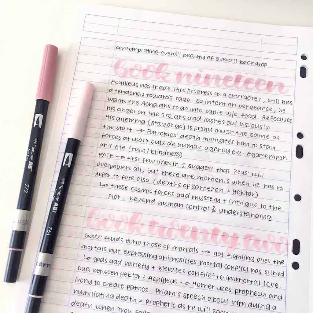 Aesthetic Handwriting by @peachystudy | Masha Plans