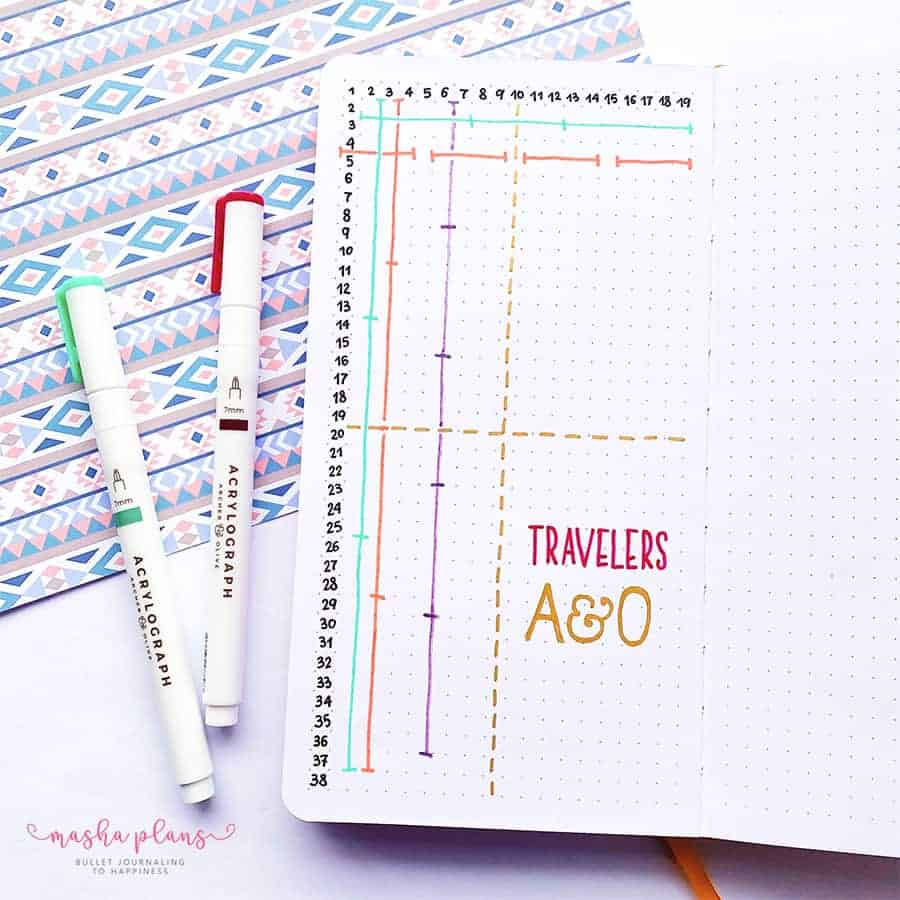 Bullet Journal Grid Spacing Guides For All Notebook Sizes