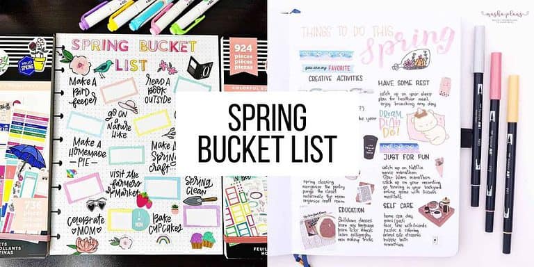 25 Inspiring Spring Bucket List Ideas And Bullet Journal Pages