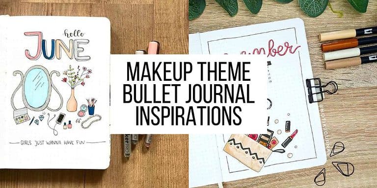 Makeup Bullet Journal Theme Inspirations