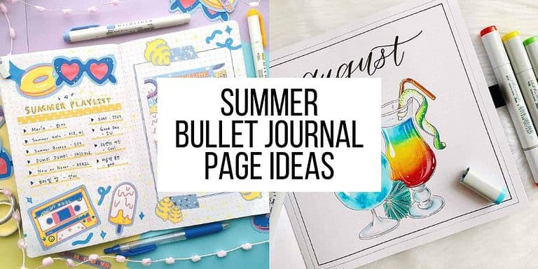 Fantastic Summer Bullet Journal Page Ideas