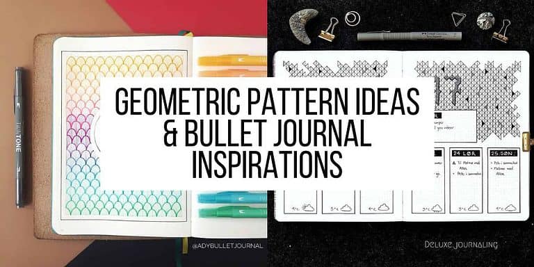 13 Simple Patterns For Your Geometric Bullet Journal Pages