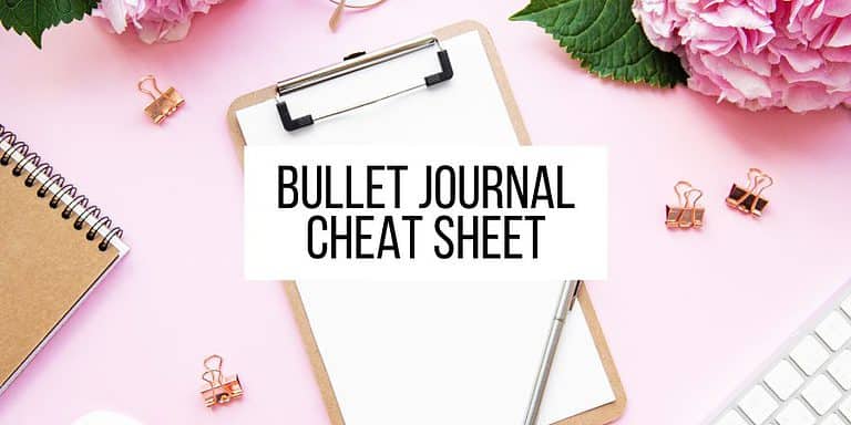 Bullet Journal Cheat Sheet