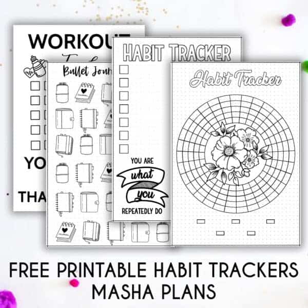 100 Habits To Track In Your Bullet Journal | Masha Plans