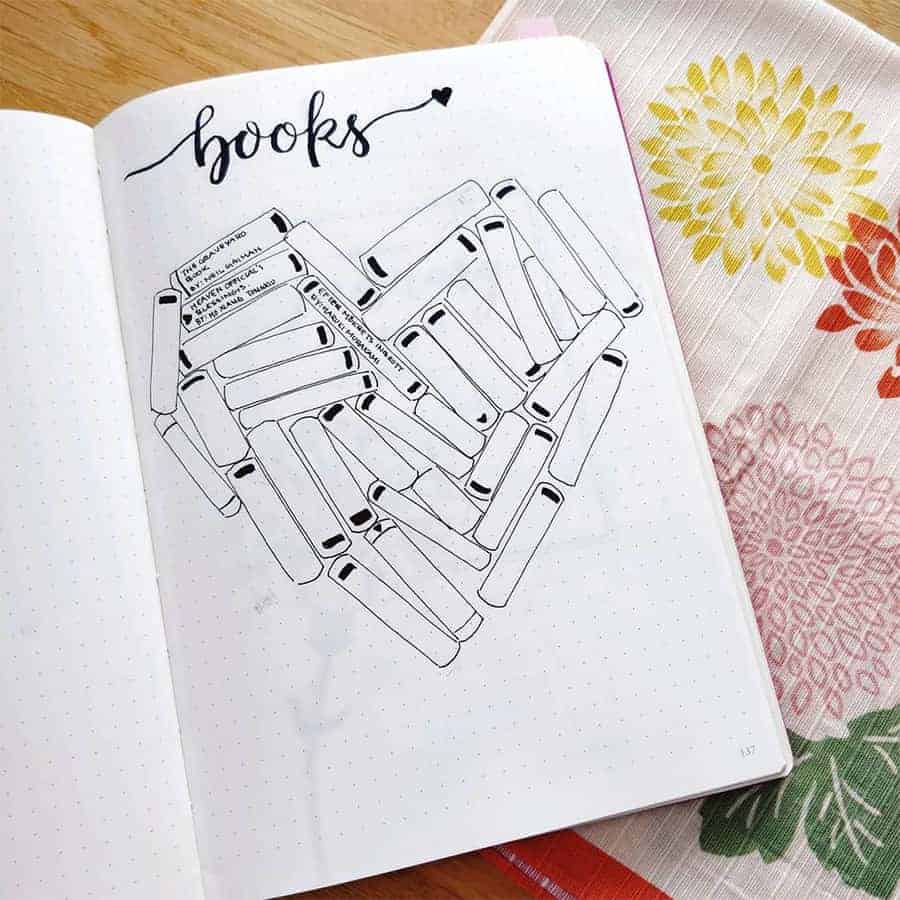 Creative Bullet Journal Book Tracker By @reyanoenikki | Masha Plans