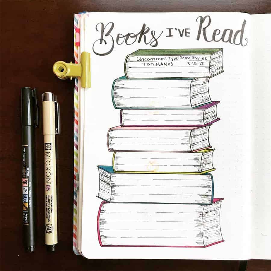 Bullet Journal Book Tracker by @pnw_ot_journal | Masha Plans