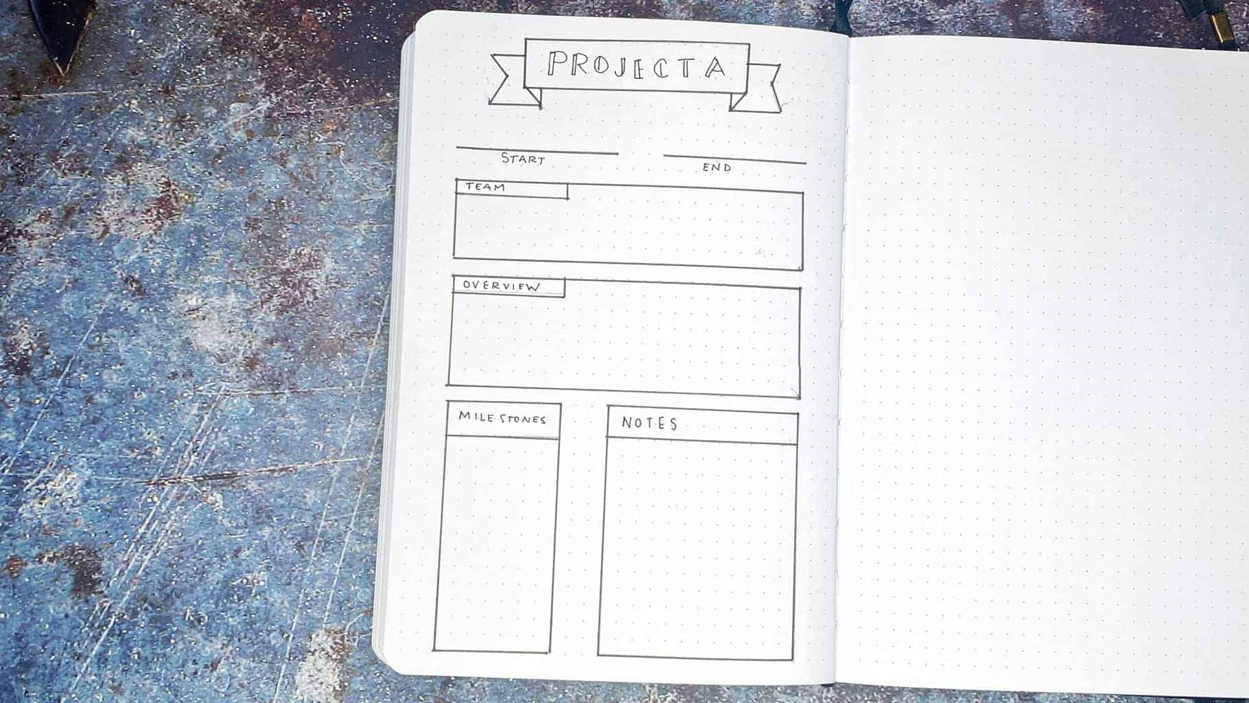 Project Starter Page by @menwhobullet | Masha Plans