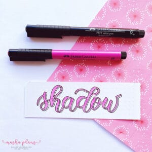 11 Simple Ways To Add Shadow To Your Brush Letters | Masha Plans