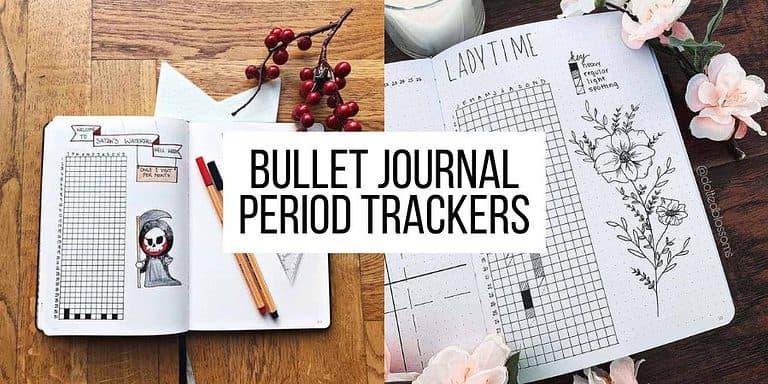 25 Best Period Tracker Bullet Journal Page Ideas