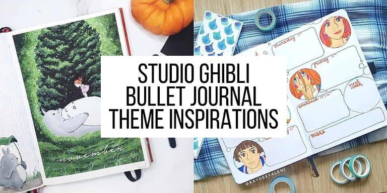 33 Cute Studio Ghibli Bullet Journal Theme Inspirations