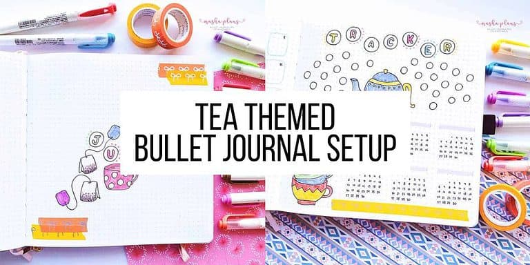 Tea Bullet Journal Themed Setup: June Plan With Me