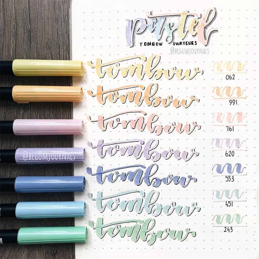 MY PEN COLLECTION (w/ Swatches)  Bullet Journal, Calligraphy & Drawing  Supplies 