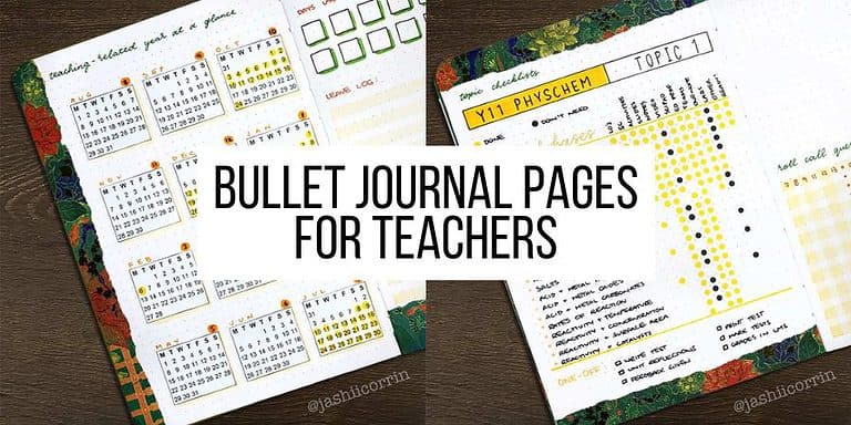 15 Teacher Bullet Journal Page Ideas