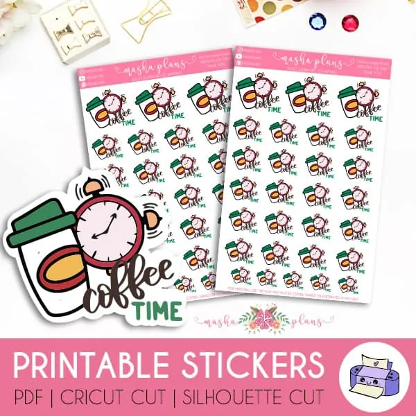 STK-115, MONTHLY VISION BOARD Shell Planner Stickers
