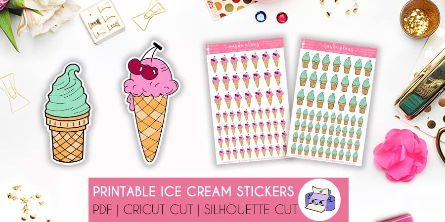 Ice Cream Stickers | Masha Plans