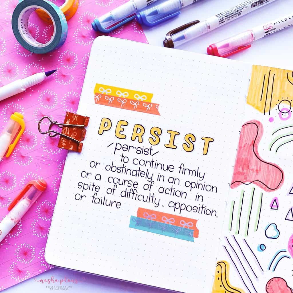 Create Your Own Words With Letters STICKERS // Bullet Journaling