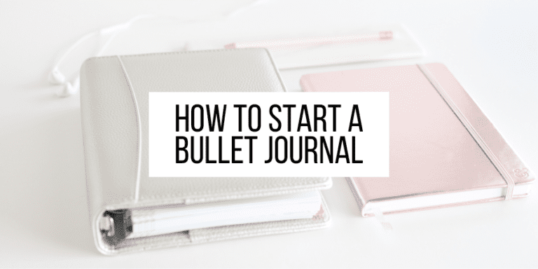 How To Start A Bullet Journal In 2023
