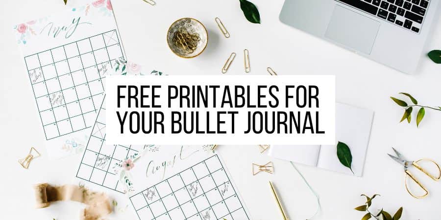 FREE Printable Pre-made Bullet Journal