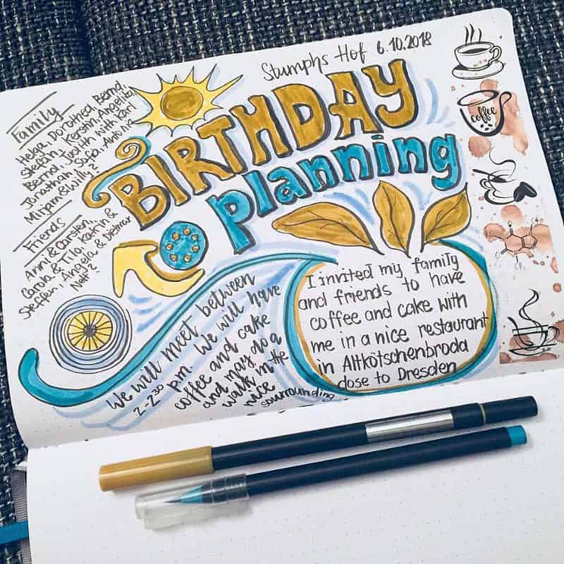 11 Party Planning Bullet Journal Page Ideas | Masha Plans