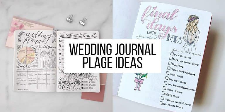 Wedding Bullet Journal Page Ideas