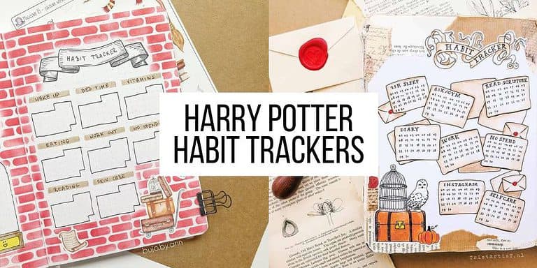 Harry Potter Habit Tracker Ideas For Your Bullet Journal