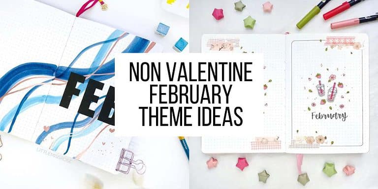 Non-Valentine’s Day February Bullet Journal Theme Ideas