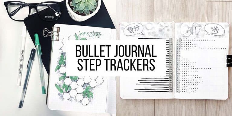 15 Step Tracker Bullet Journal Page Ideas