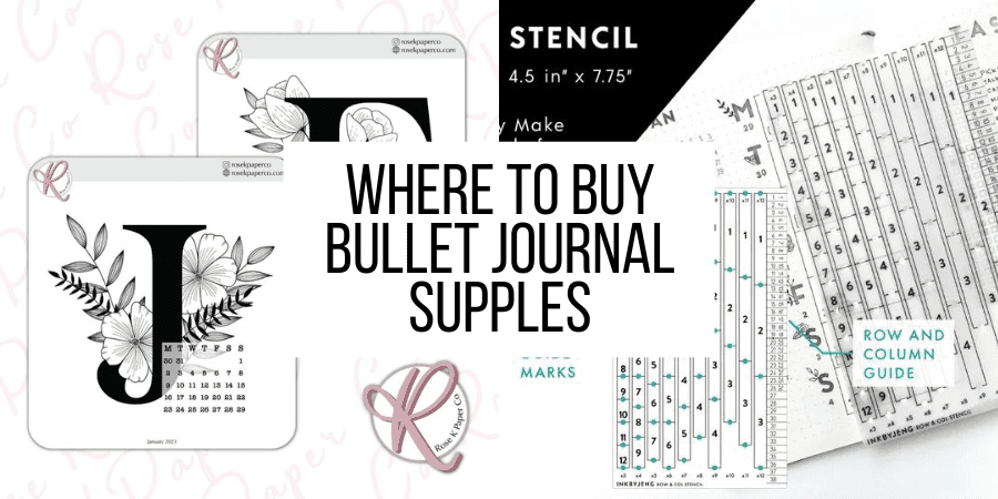 Where To Buy Bullet Journal Supplies You'll Love