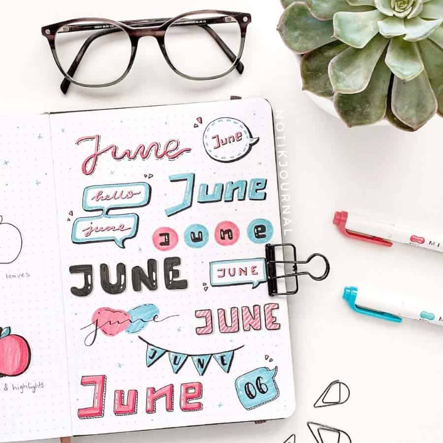 Creative Title Ideas For Your Bullet Journal | Masha Plans