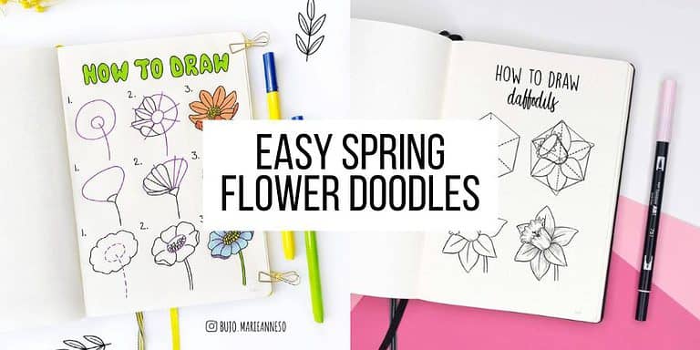 17+ Easy Spring Flower Drawings
