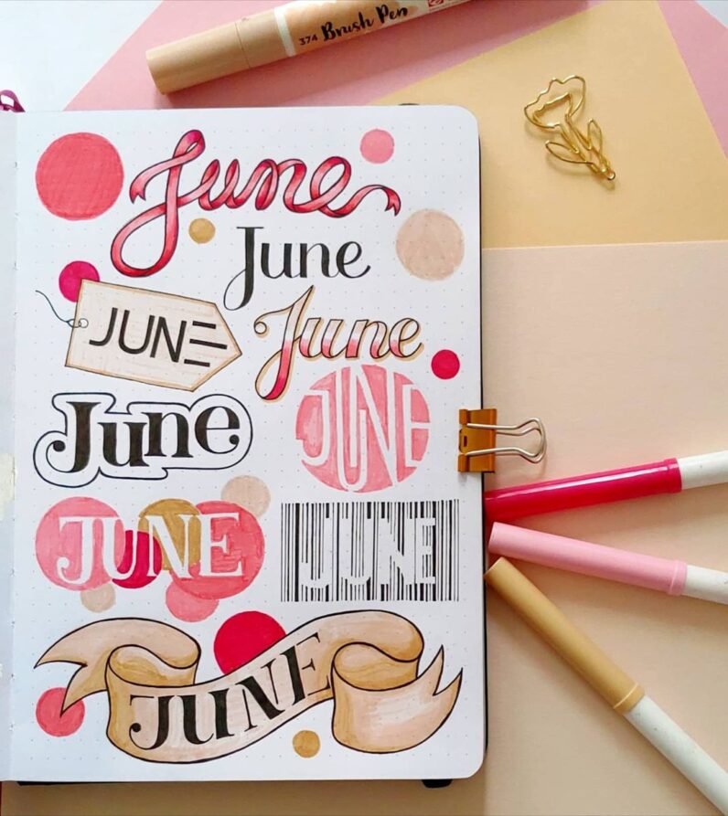 Easy And Fun Header Ideas For Cute Notes | Masha Plans