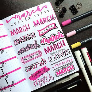 Easy And Fun Header Ideas For Cute Notes | Masha Plans