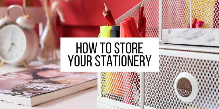 How To Store Bullet Journal Supplies