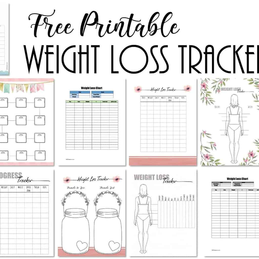 Weight Loss Tracker Printable - Wellness Printables
