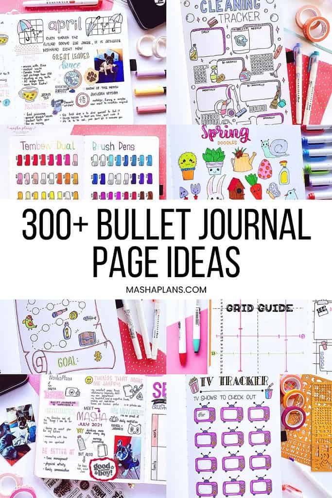 Fun & Colorful DIY Bullet Journal Ideas