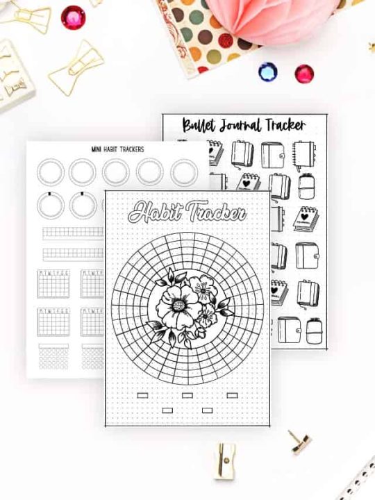 15 free printable circle habit trackers