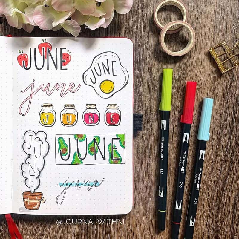 Bullet Journal Title Ideas To Try Right Away | Masha Plans