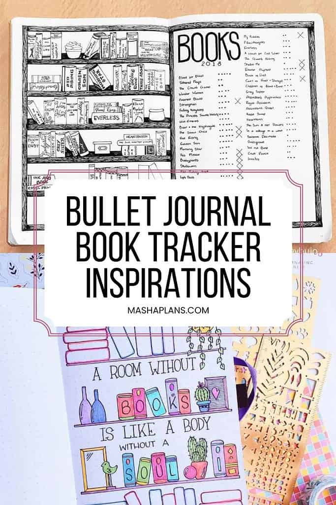 Free Book Tracker Bullet Journal Printables