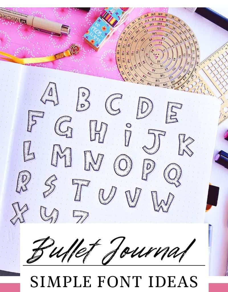 Easy Fonts For Bullet Journaling | Masha Plans