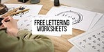 Free Hand Lettering Worksheets | Masha Plans