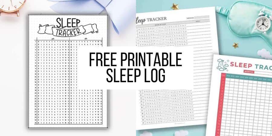 Sleep Log Printable Template - Paper Trail Design