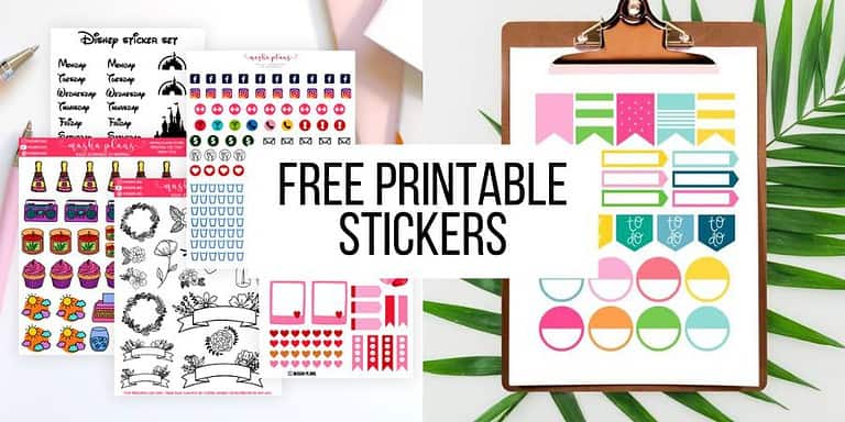 Free Printable Stickers For Your Bullet Journal Or Planner
