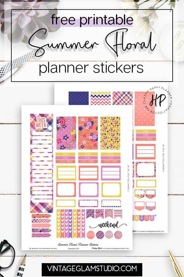 Free Printable Planner Stickers • The Pinning Mama