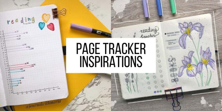 Page Tracker Bullet Journal Inspirations